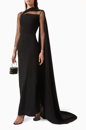 Illusion Column Gown