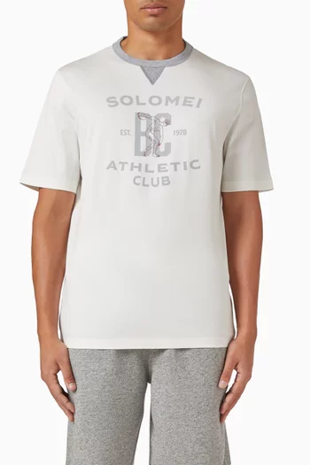 Printed T-shirt in Cotton