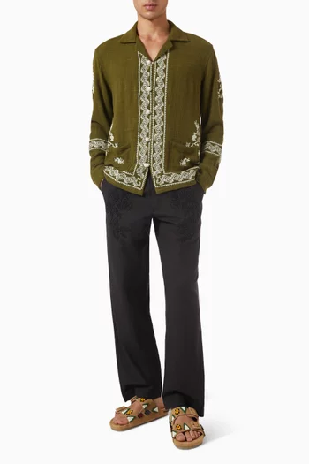 Embroidered Shirt in Cotton