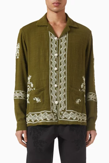 Embroidered Shirt in Cotton