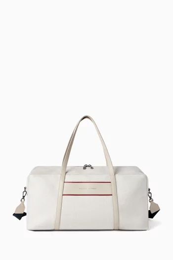 Logo Canvas Bag in Cotton & Linen