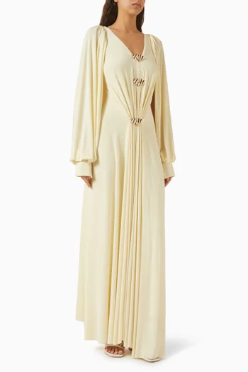 Marseille Draped Dress in Jersey