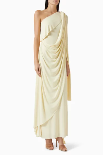 Bollington One-shoulder Dress in Jersey