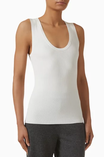 Ribbed-knit Tank Top