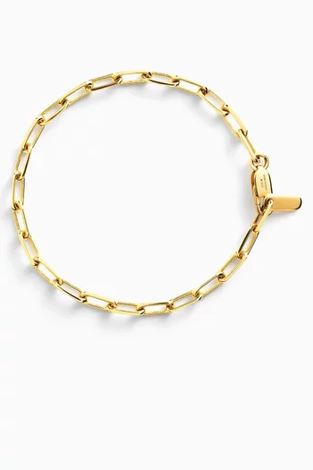 Chain Bracelet in 18kt Gold-plated Brass