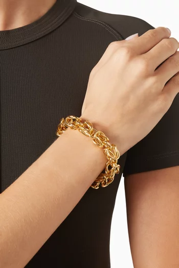Byzantine Bracelet in Gold-plated Brass