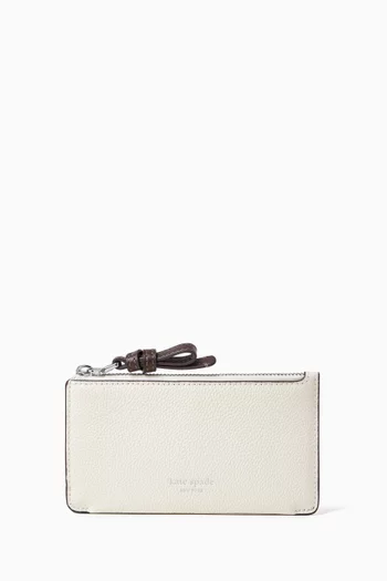 Loop Credit Card Case in Grained Leather