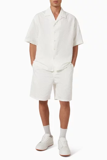 Tiger Elasticated Shorts in Cotton