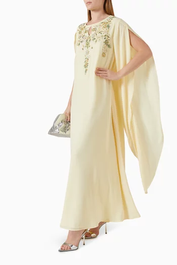 Embellished Kaftan in Chiffon