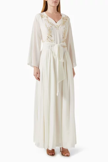 Embellished Kaftan in Chiffon
