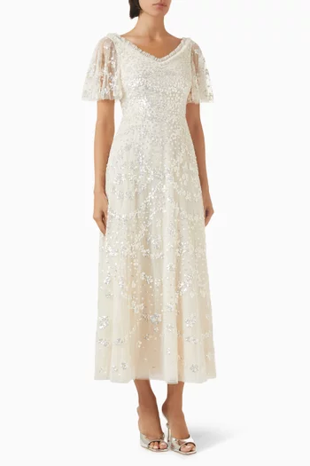 Isobel Sequin Ankle Gown