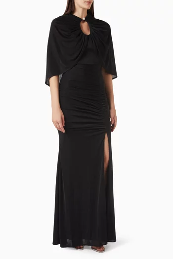 Gathered Slit Dress