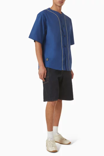 Boke Flower 2.0 Baseball Shirt in Cotton Poplin