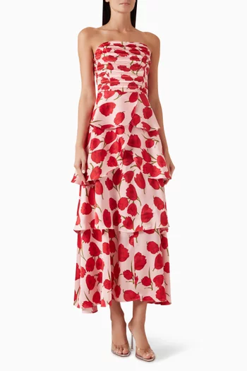 Melia Floral-print Gown