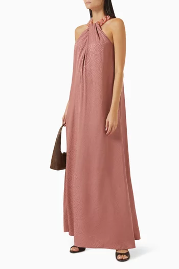 Parc Chain Dress in Jacquard Silk