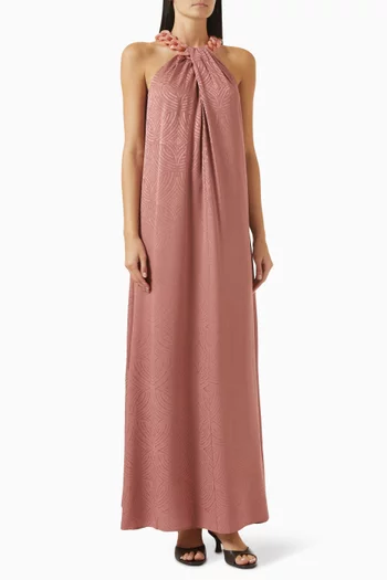 Parc Chain Dress in Jacquard Silk