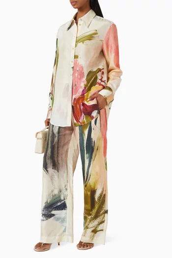 Mauritius Printed Shirt in Silk