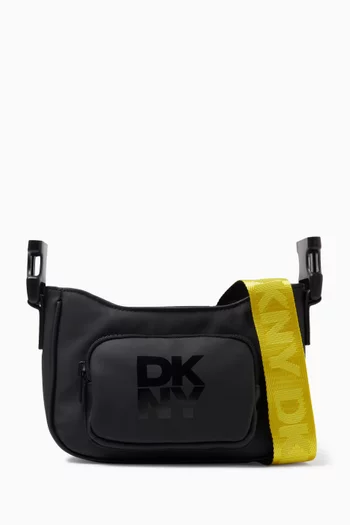 Logo Graphic Crossbody Bag in Cotton