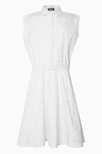 Logo Print Dress