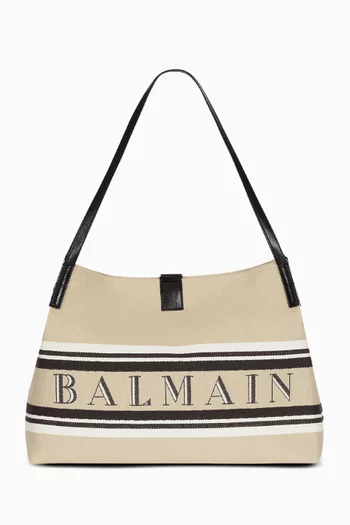 Medium Release Tote Bag in Canvas & Calfskin