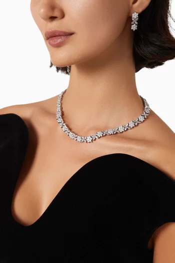 Lumiere Necklace Set in Rhodium-plated Copper