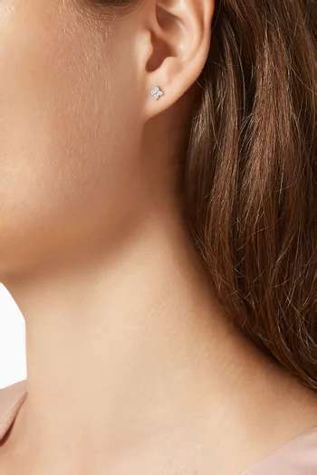 Irene Star Stud Earrings in Sterling Silver