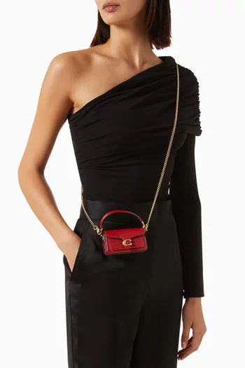 Tabby Bag Charm in Leather