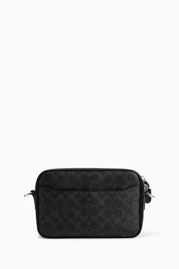 Radio Camera Bag in Signature Canvas & Leather
