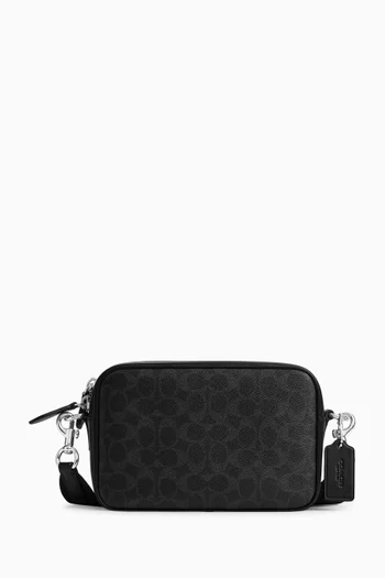 Radio Camera Bag in Signature Canvas & Leather
