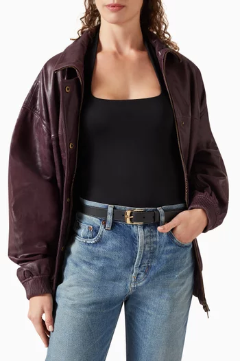C Harness Reversible Belt in Leather