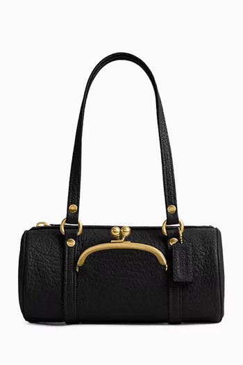 Kisslock 28 Barrel Bag in Leather