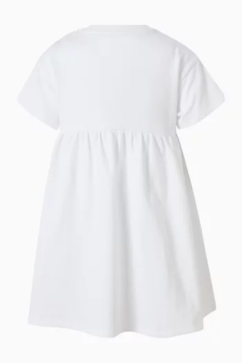 Teddy-print Pocket Dress