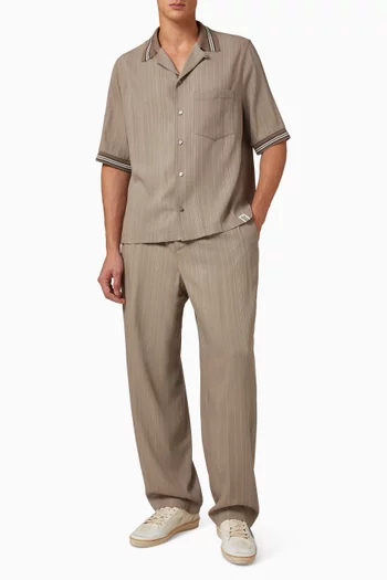 Isiah Jogging Pants in Wool-blend