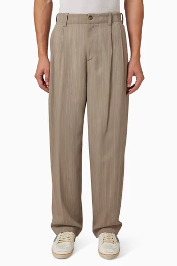 Isiah Jogging Pants in Wool-blend