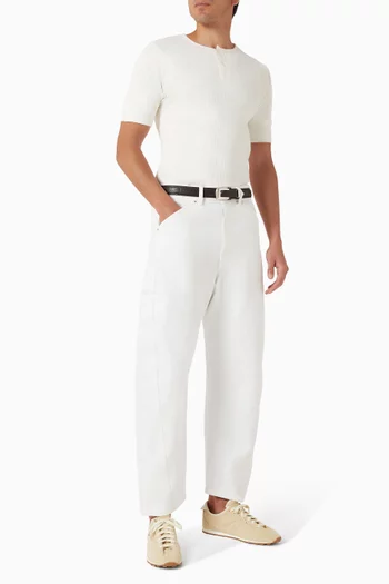 Twisted Workwear Pants in Denim