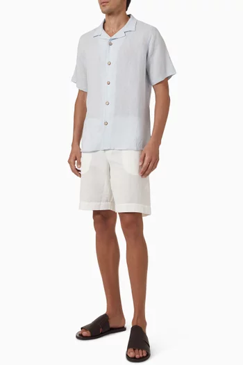 Camp Collar Shirt in Linen