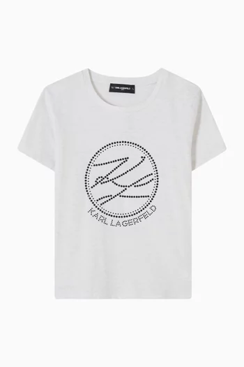 Logo-print T-shirt in Cotton