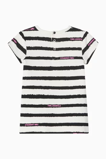 Striped Logo Dress