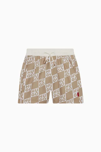 Logo Print Swim Shorts