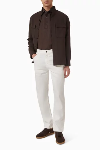 Polo Shirt in Oasi Lino