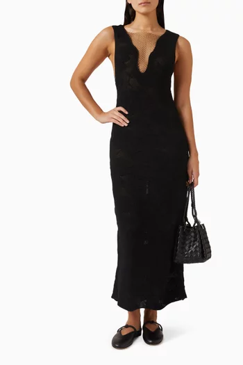 Flower-stitch Dress