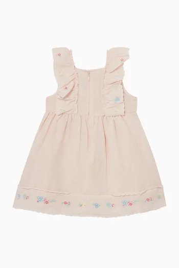 Embroidered Strap Dress