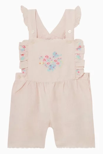 Embroidered Dungarees
