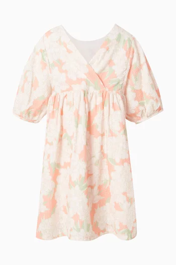 Floral-print Dress in Cotton
