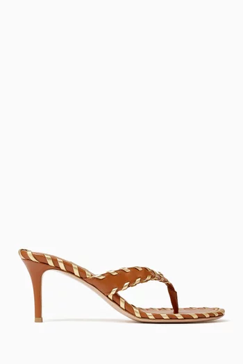 70 Thong Mules in Leather