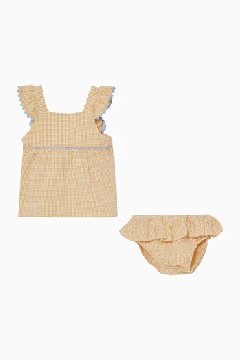 Elicia All-over Print Romper Set