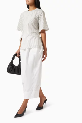 Sculptural Skirt in Cotton-poplin