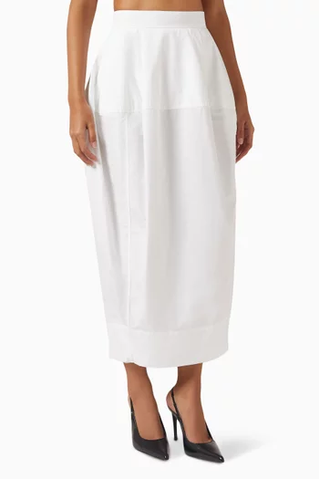 Sculptural Skirt in Cotton-poplin