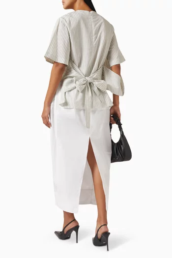 Wrap Top in Silk-blend