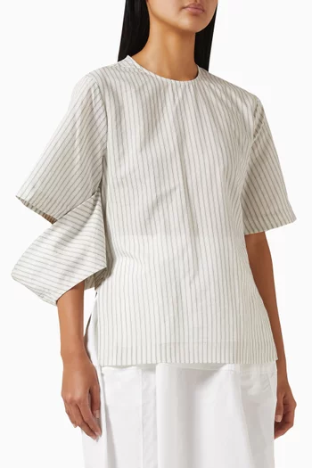 Wrap Top in Silk-blend